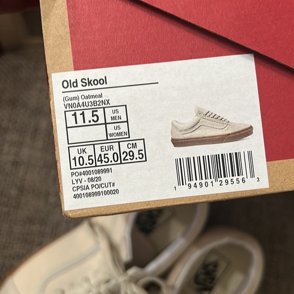 Vans Old Skool Shoes size 11 1/2, new in box - Picture 2 of 7